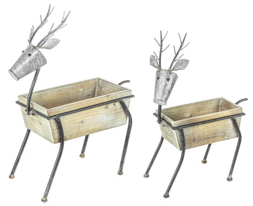 Hanna's Handiworks Hanna's Handiworks - REINDEER PLANTER BOX SET OF 2